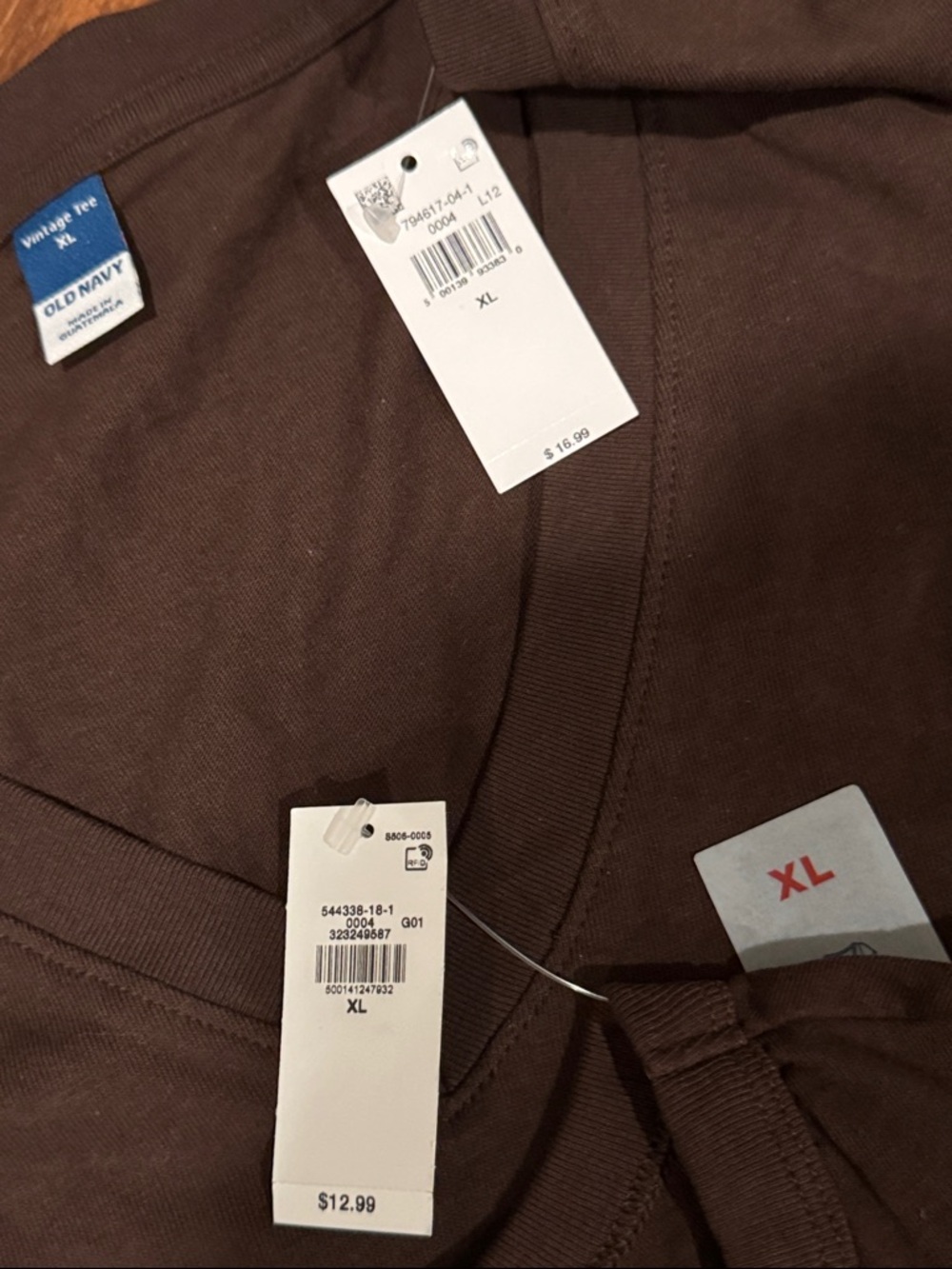 Old Navy NWT Brown cotton short sleeve tee shirt bundle (2) size XL - Picture 13 of 13